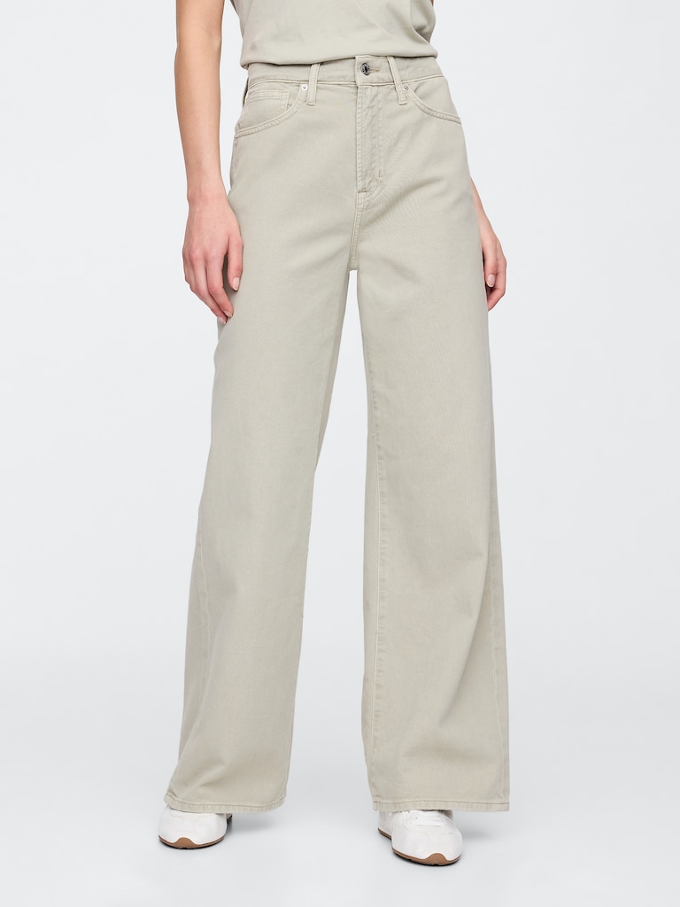 High Rise Wide-Leg Jeans