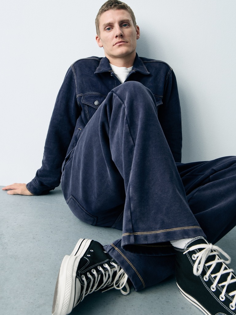 Icon Heavyweight Sweatshirt Denim Jacket