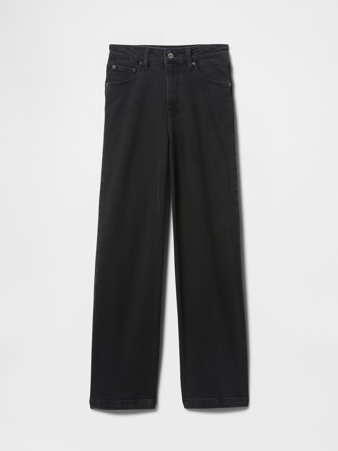 Curvy High Rise Stride Wide-Leg Jeans