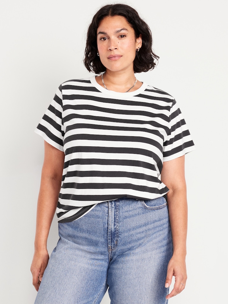 EveryWear Crew-Neck Striped T-Shirt