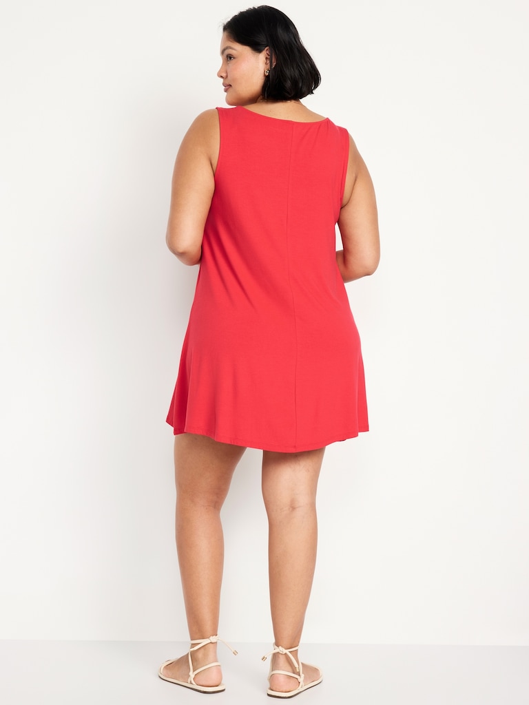 Sleeveless Mini Swing Dress