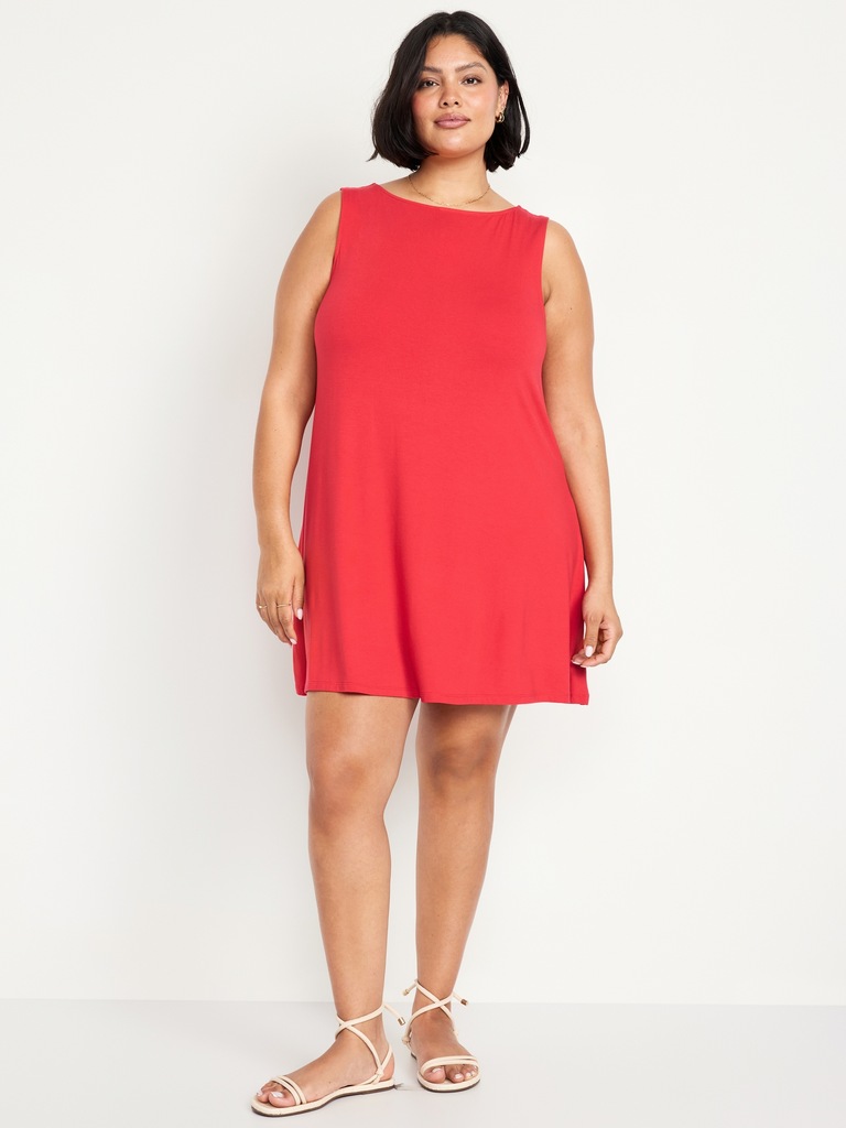 Sleeveless Mini Swing Dress
