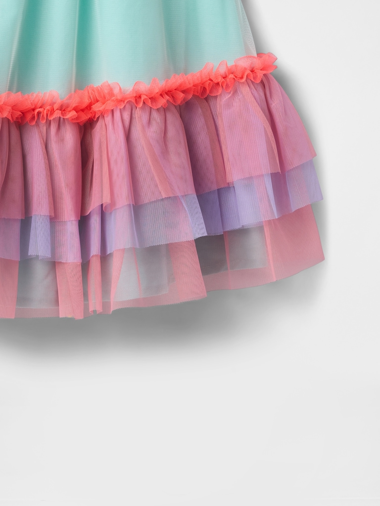 Baby & Toddler Colorblock Tulle Dress