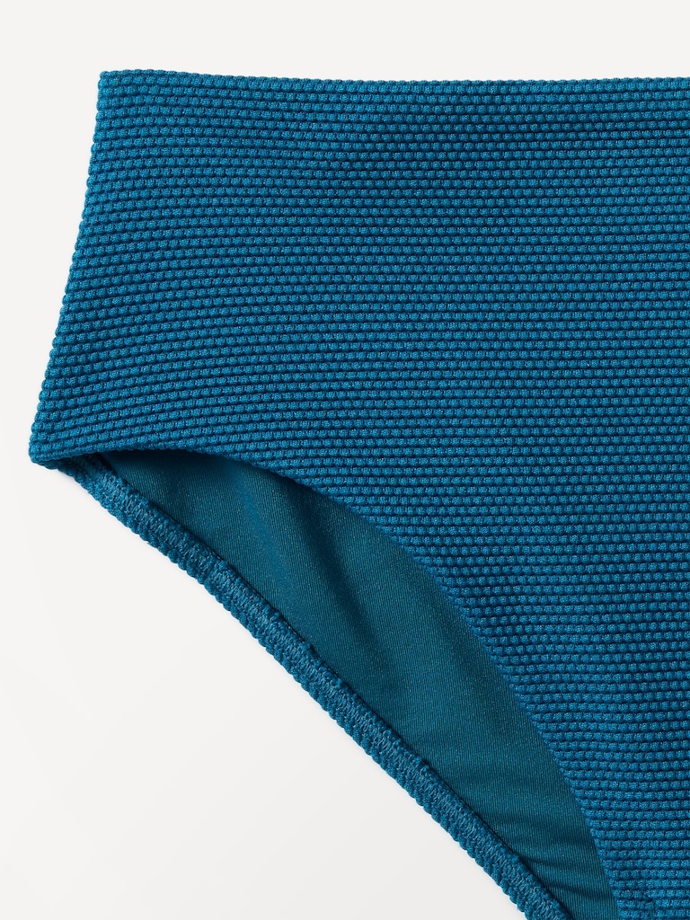High Waist Pique Swim Bottom