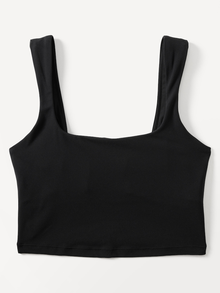 Transcend Square Neck Crop Sports Bra A-C