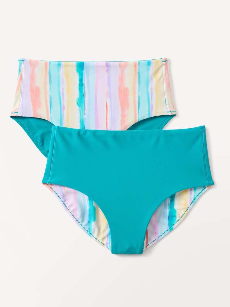 Athleta Girl Reversible High Rise Swim Bottom