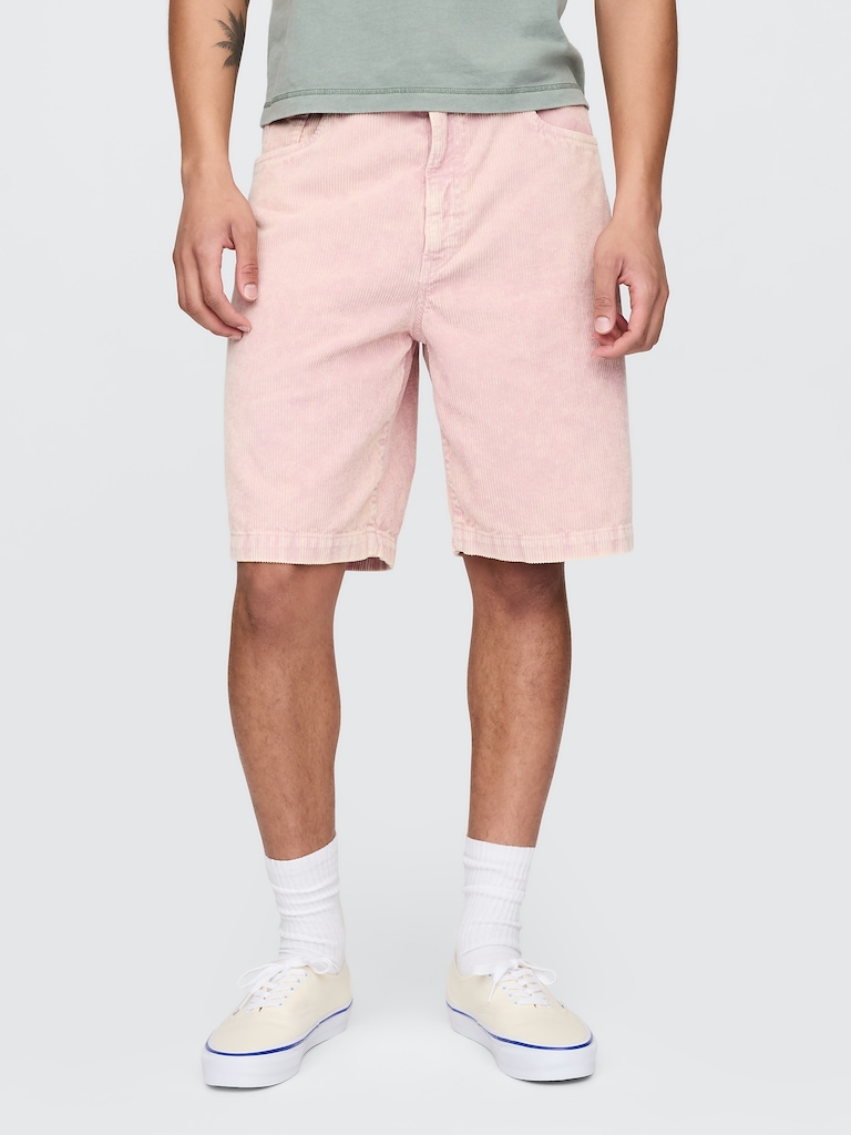 Washed Corduroy Shorts