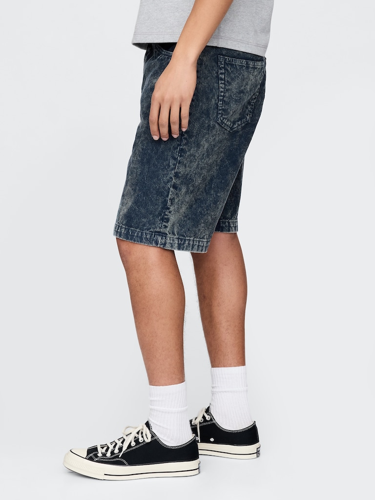 Washed Corduroy Shorts