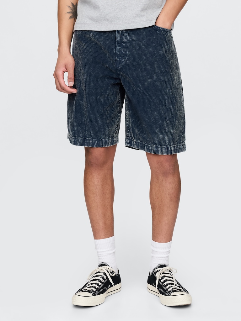 Washed Corduroy Shorts