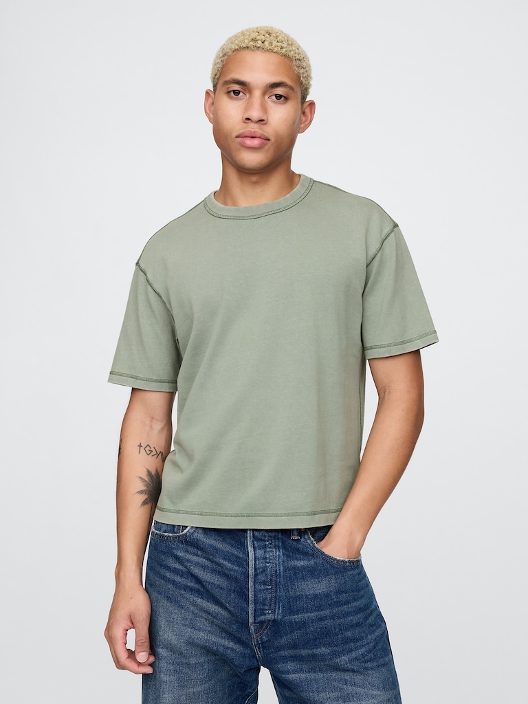 Adult Heavyweight Crop T-Shirt