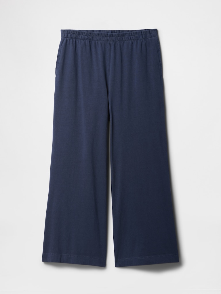 Wide-Leg Crop PJ Pants