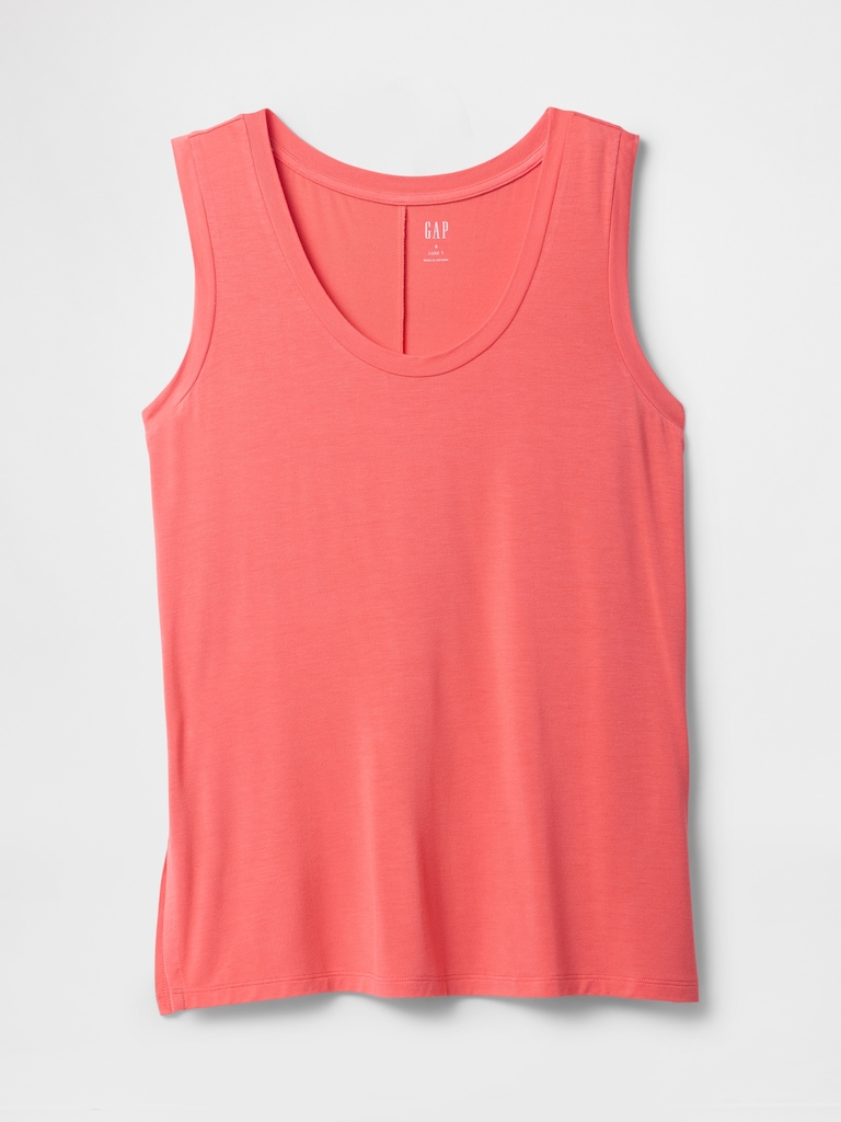 Relaxed Luxe Scoopneck Tank Top
