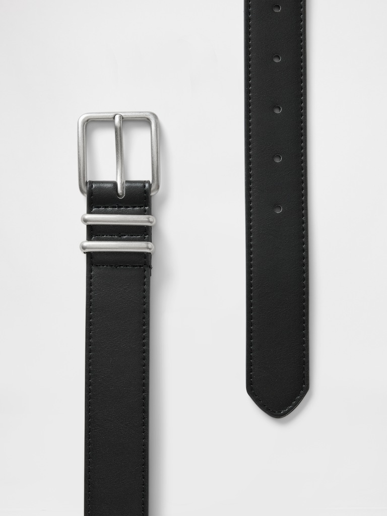 Skinny Vegan-Leather Belt