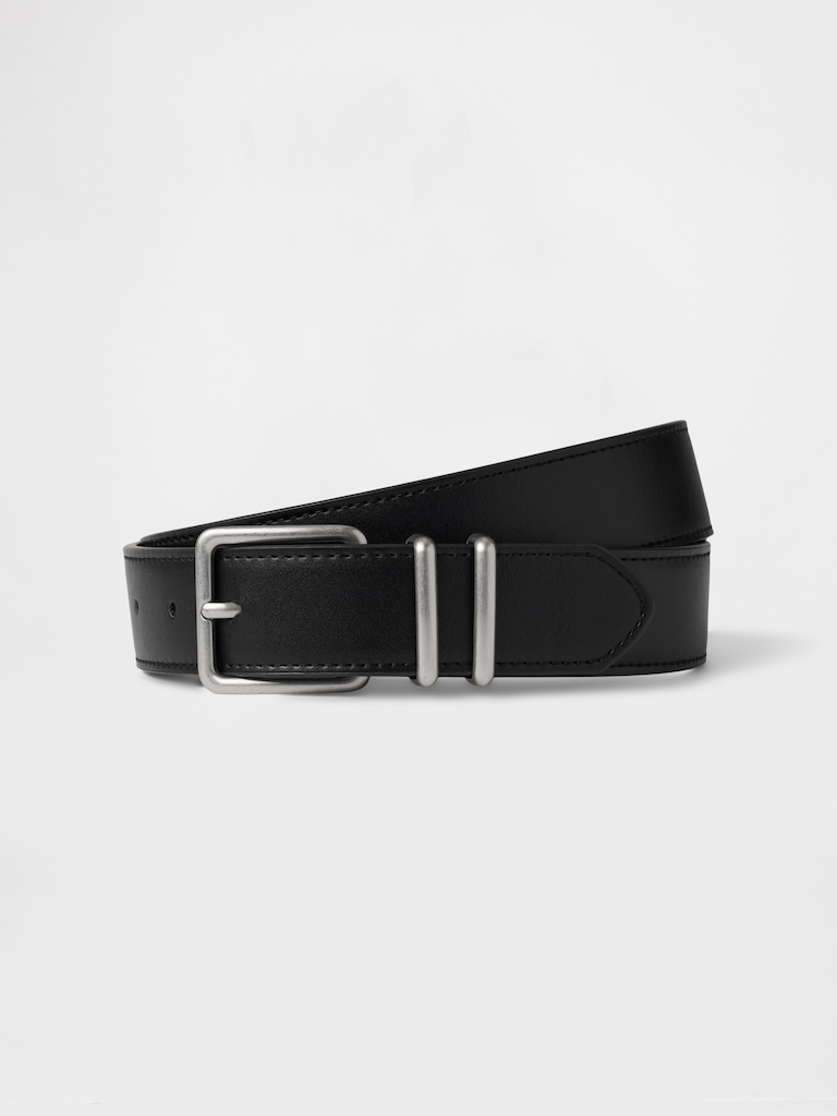 Skinny Vegan-Leather Belt