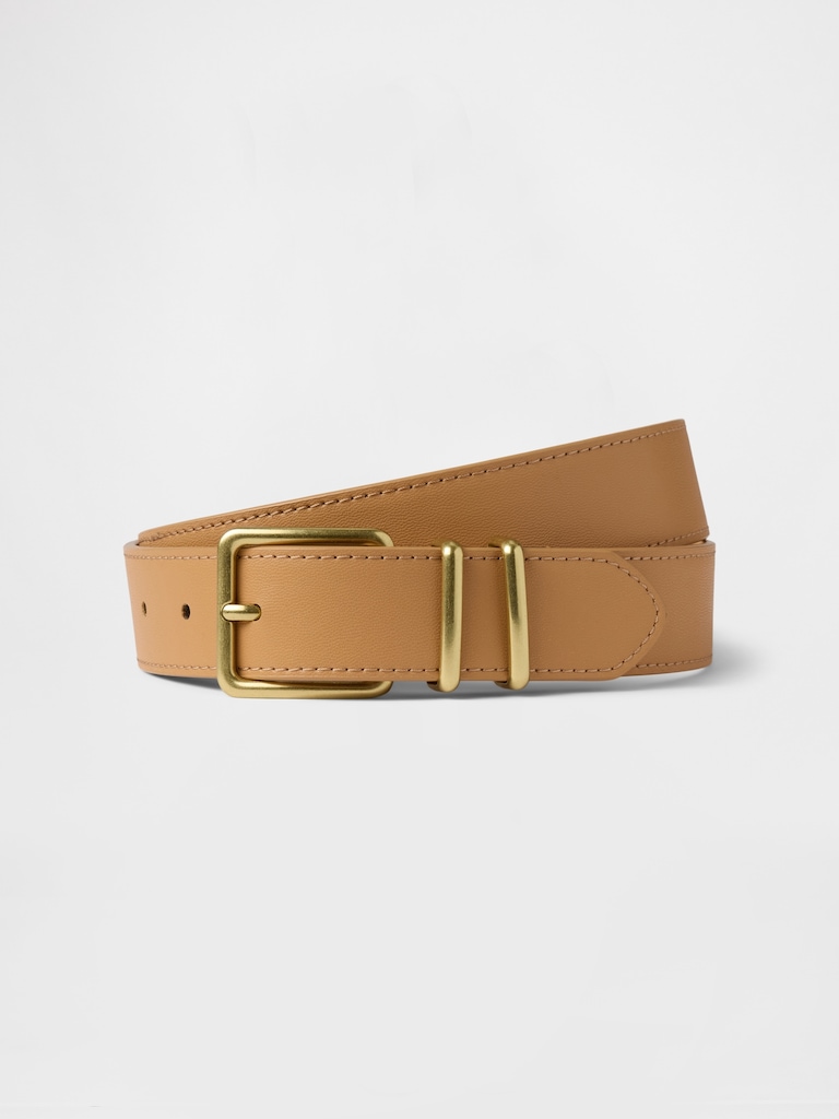 Skinny Vegan-Leather Belt