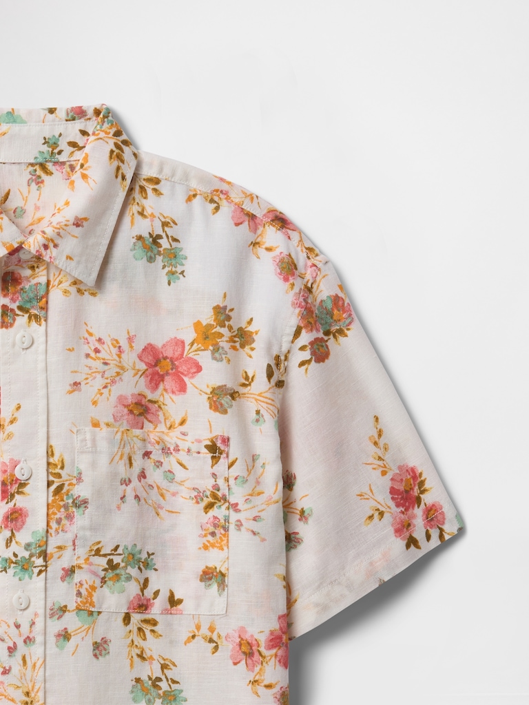 Kids Organic Cotton Poplin Shirt