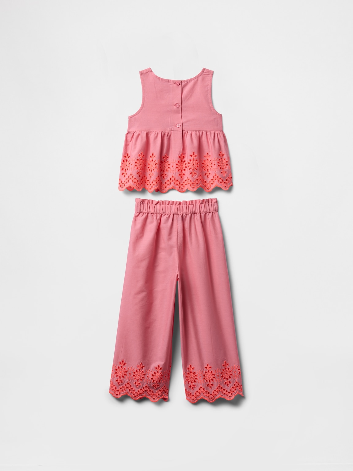 Baby & Toddler Eyelet Poplin Outfit Set