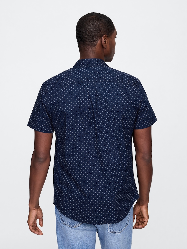 Stretch Poplin Shirt in Standard Fit