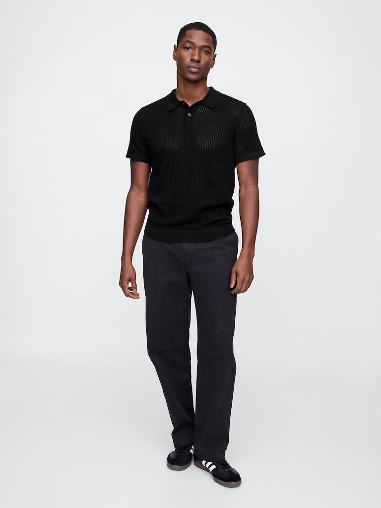 Crochet Polo Shirt