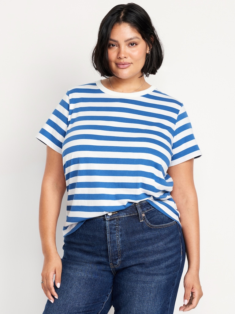EveryWear Crew-Neck Striped T-Shirt