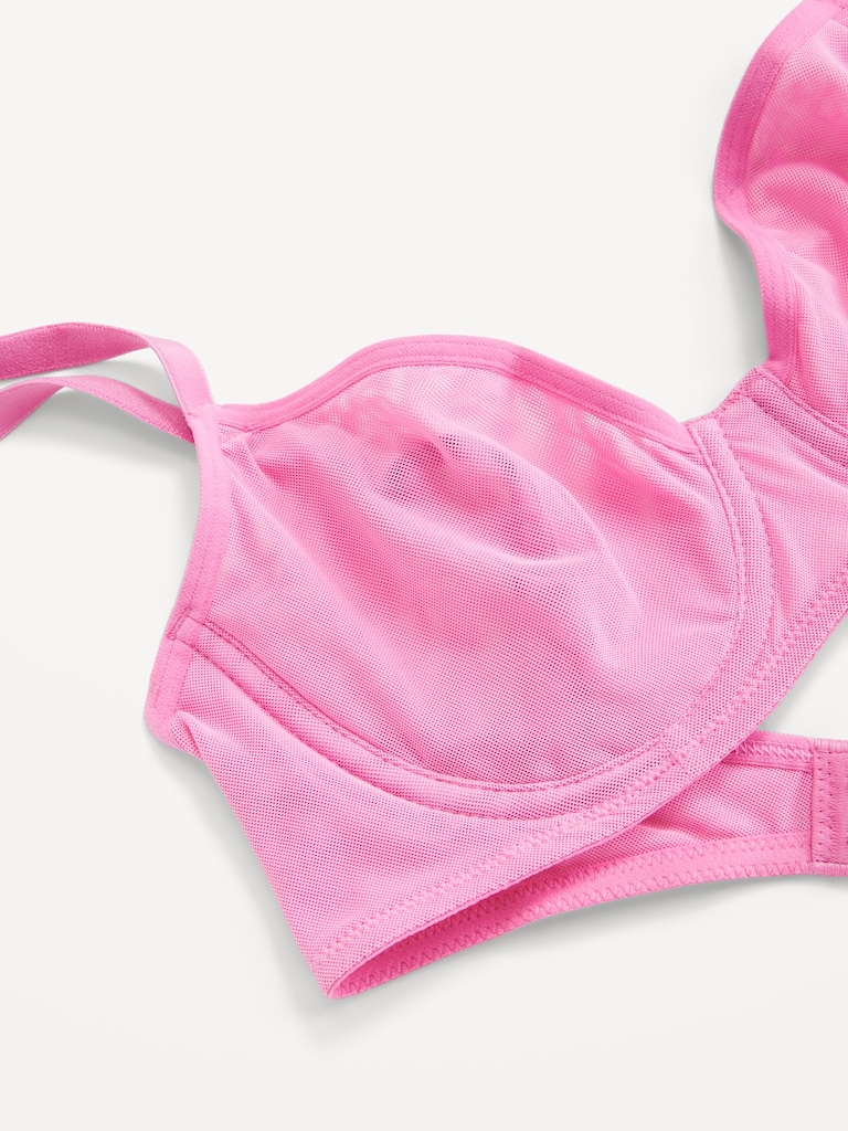 Mesh Balconette Bra
