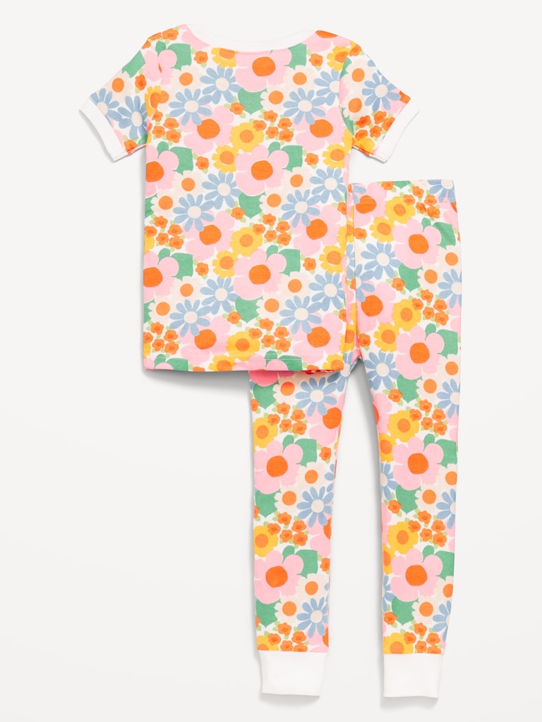 Snug-Fit Printed Pajama Set for Toddler & Baby