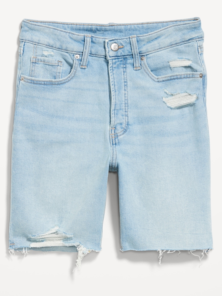 High-Waisted OG Jean Cut-Off Shorts -- 7-inch inseam