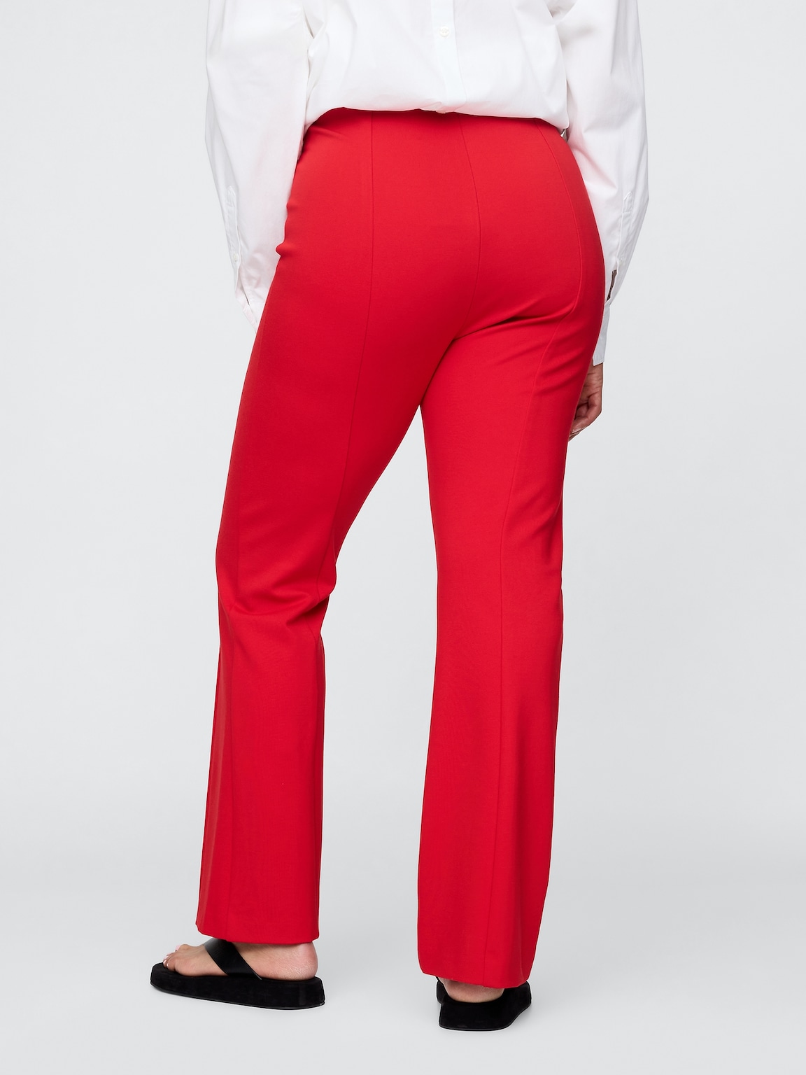 High Rise Double Knit Crop Kick Pants