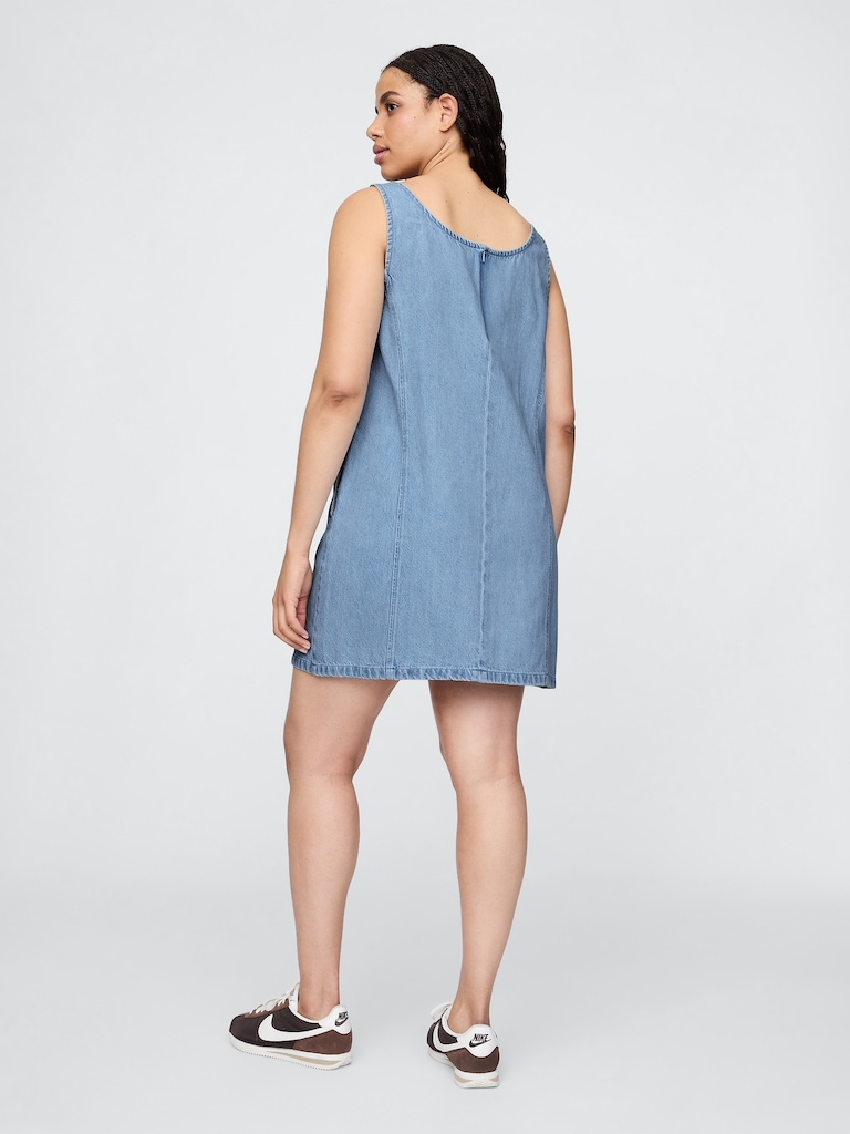 UltraSoft Denim Mini Shift Dress