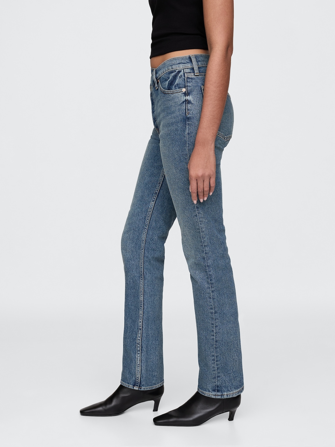 High Rise Crossover '90s Slim Straight Jeans