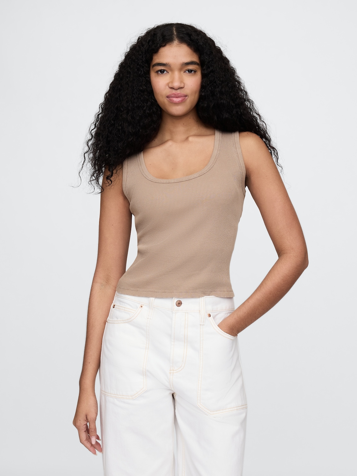 V-Neck Hardware One-Piece Swimsuit