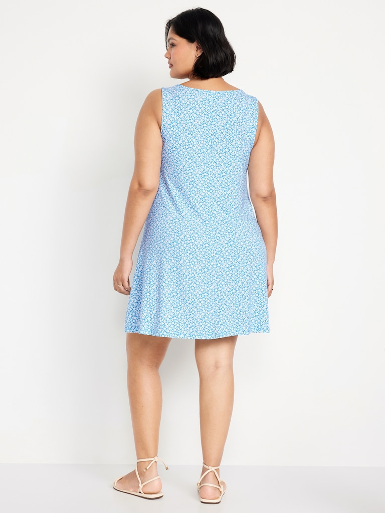 Sleeveless Mini Swing Dress