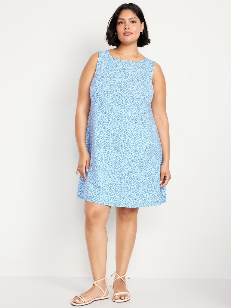 Sleeveless Mini Swing Dress