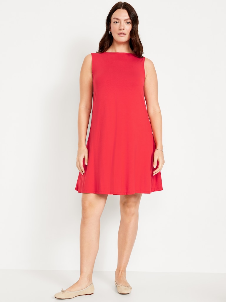 Sleeveless Mini Swing Dress