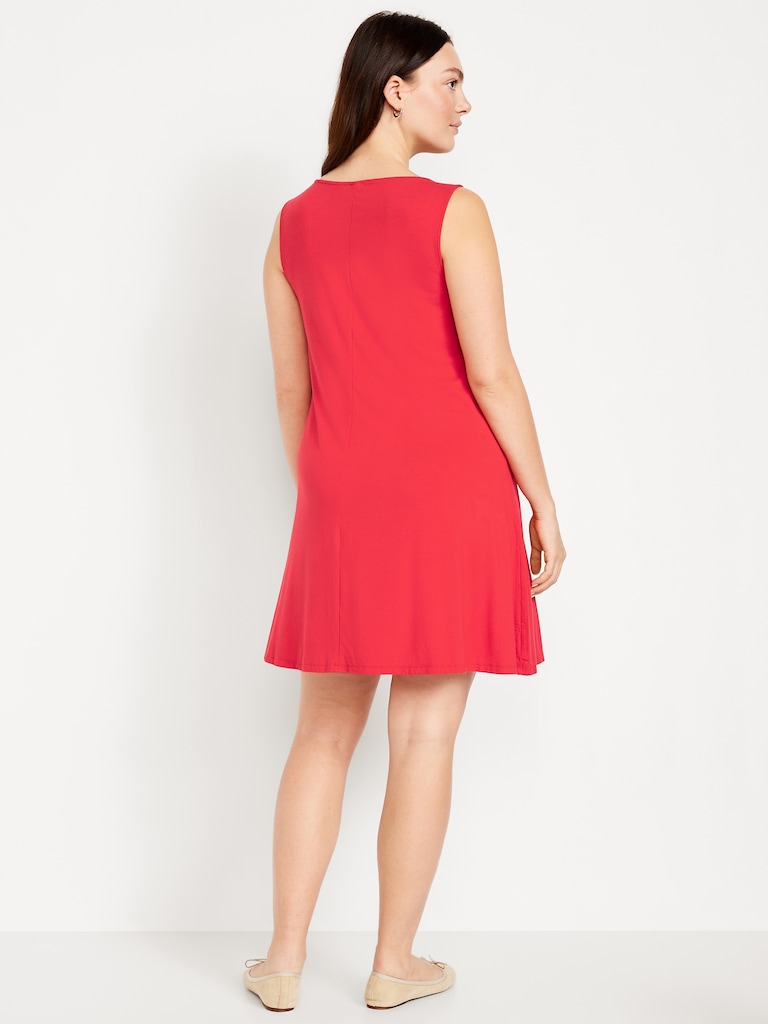 Sleeveless Mini Swing Dress