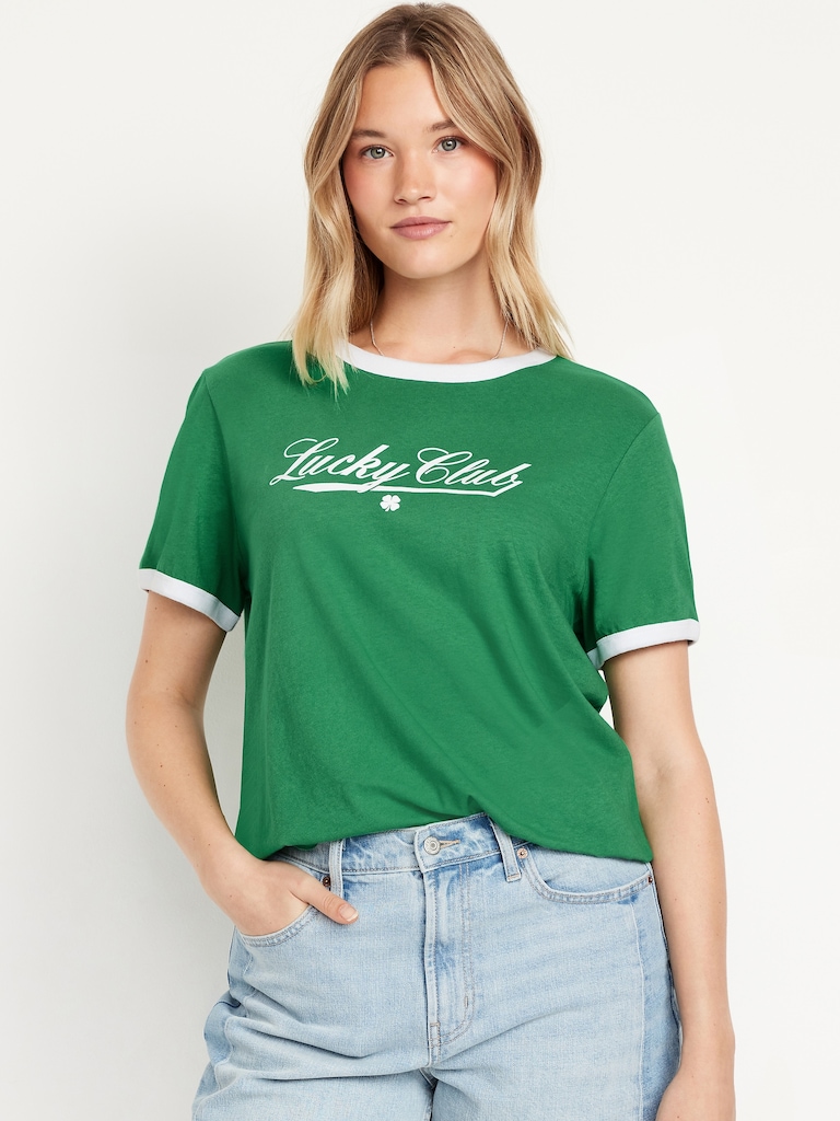 EveryWear Graphic Ringer T-Shirt