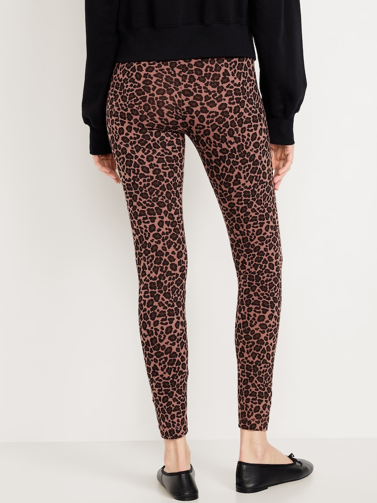 High-Waisted Jersey Fashion Layering Leggings