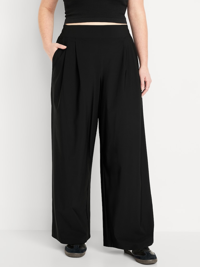 Extra High-Waisted SleekTech Pleated Trousers