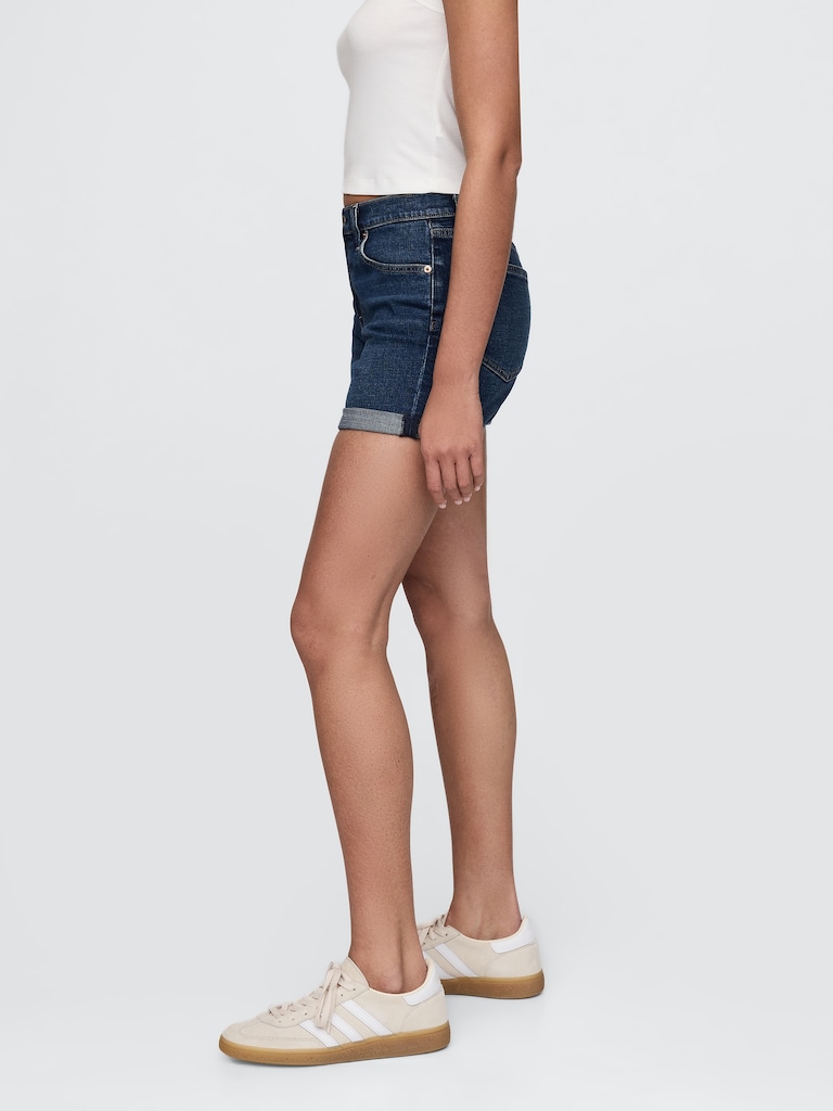 5" Mid Rise Girlfriend Denim Shorts