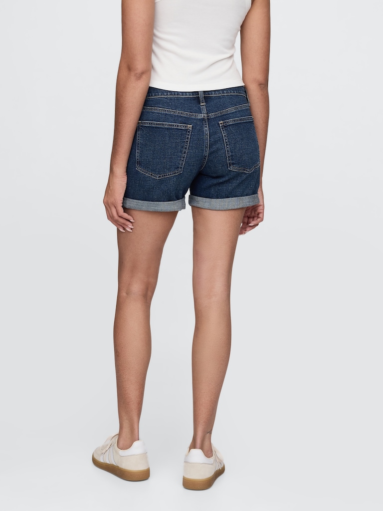 5" Mid Rise Girlfriend Denim Shorts