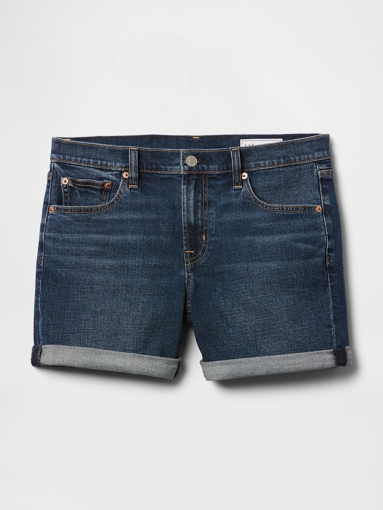 5" Mid Rise Girlfriend Denim Shorts