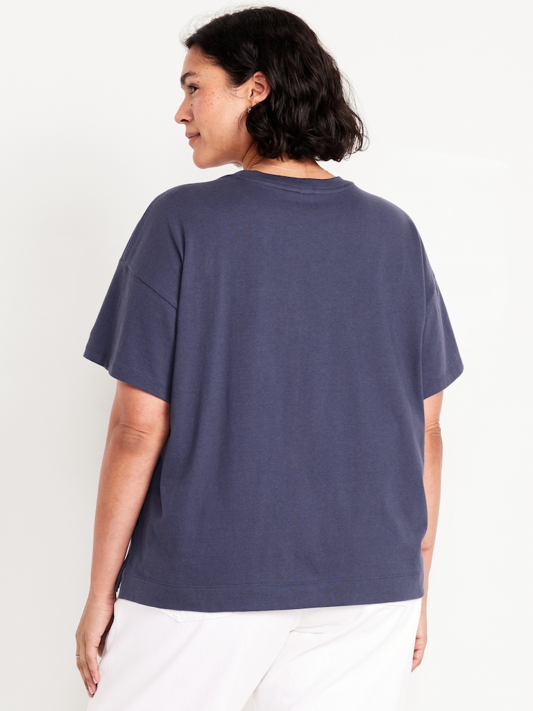 Vintage Crew-Neck Logo-Graphic T-Shirt