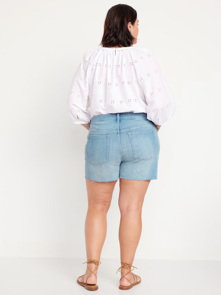 High-Waisted OG Jean Cut-Off Shorts -- 3-inch inseam