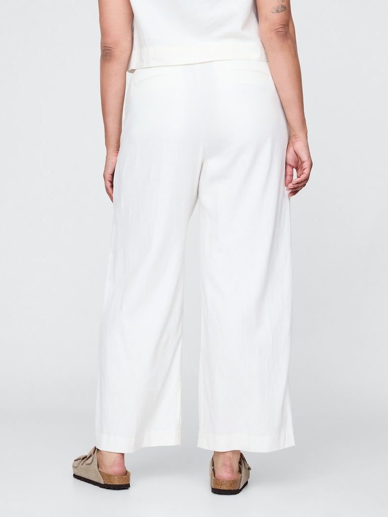 365 Low Rise Linen-Blend Trousers
