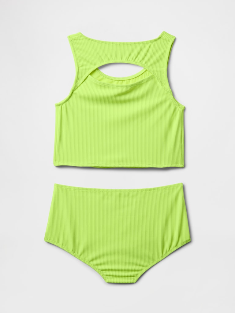 Kids Cutout Tankini Swim Two-Piece