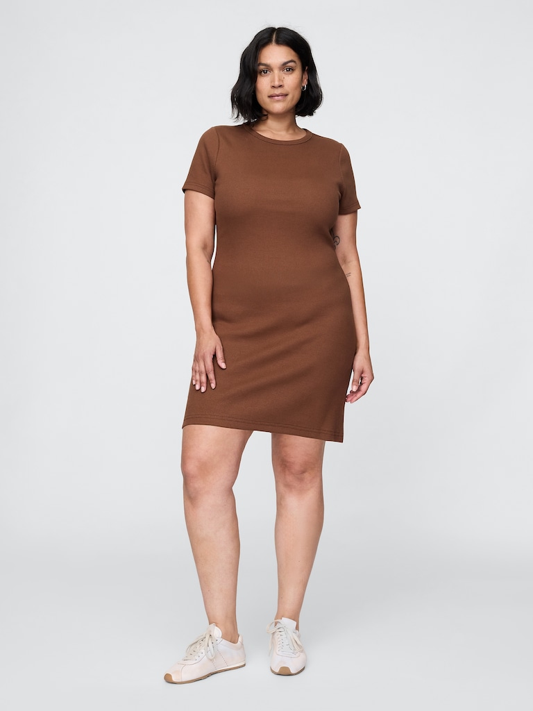 Rib Mini T-Shirt Dress