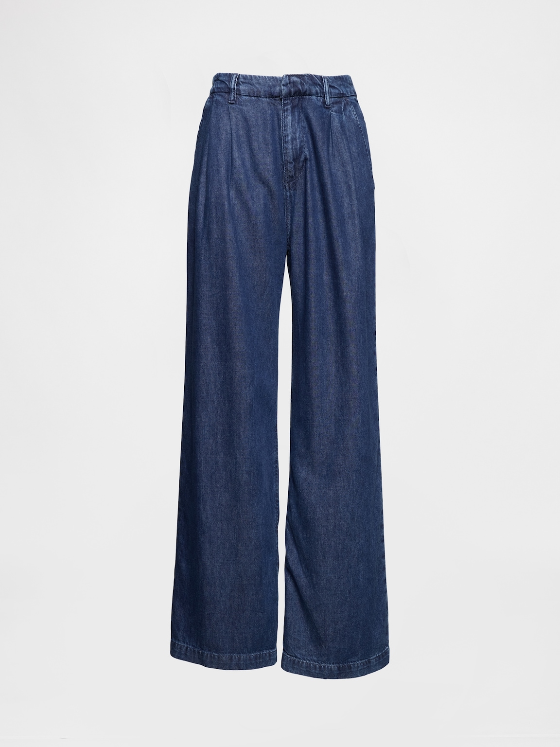 365 High Rise UltraSoft Denim Pleated Trousers