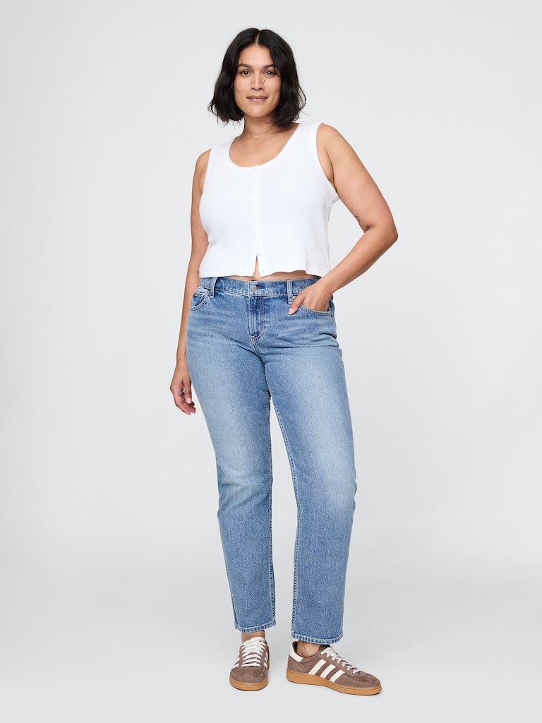 Low Rise '90s Slim Straight Jeans