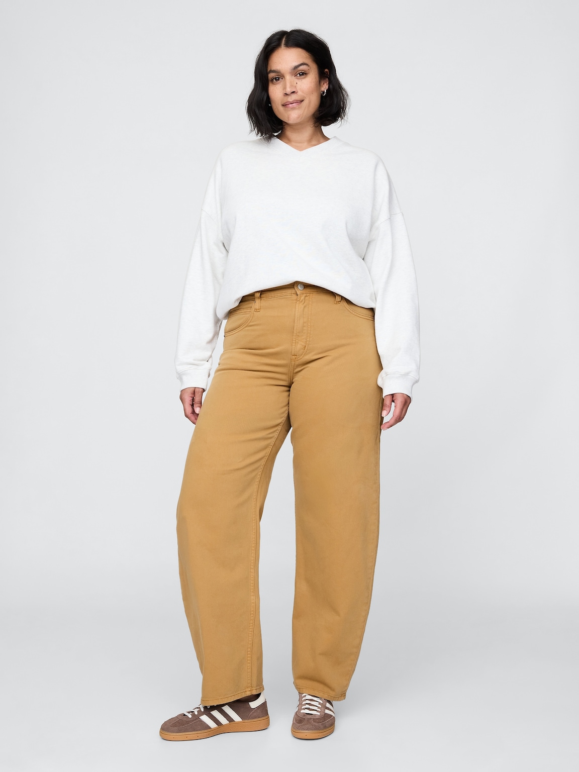 High Rise Barrel Jeans