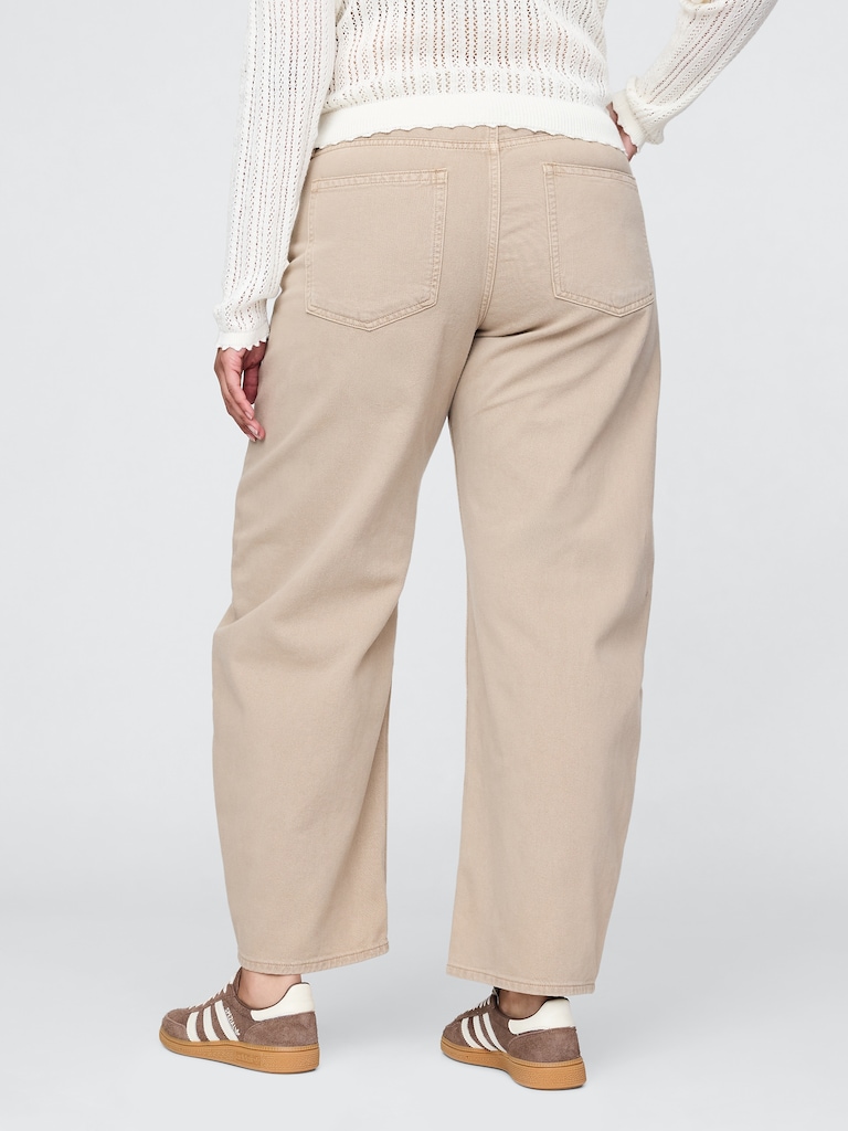 High Rise Barrel Jeans